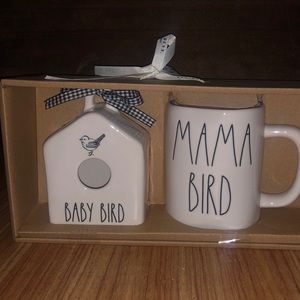 NWT Rae Dunn “Mama Bird/Baby Bird” gift set
